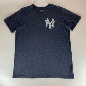 Aaron Judge New York Yankees MLB Navy Blue Majestic Threads Jersey Shirt Mens XL